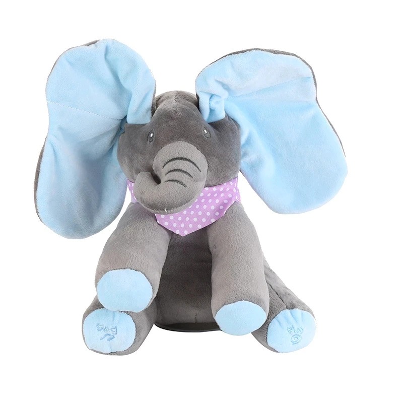 Cute Elephant Plush Toys Cartoon Sleeping Pillow Soft Doll 