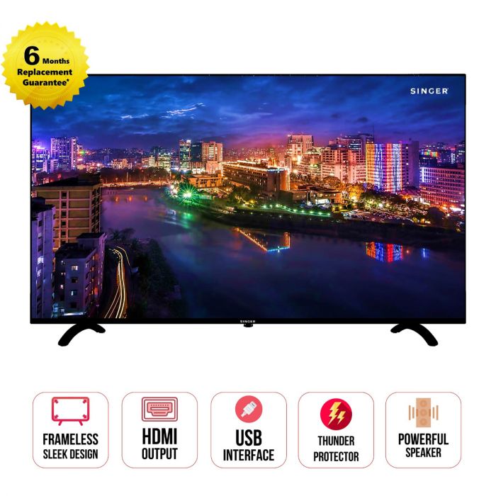 Singer HD LED TV (SRTV-SLE32E20HDTV) Frameless